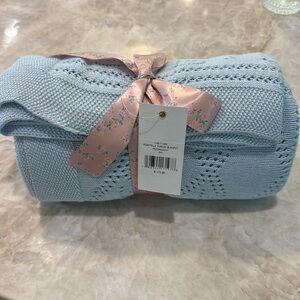 Loveshack fancy pointelle throw blanket